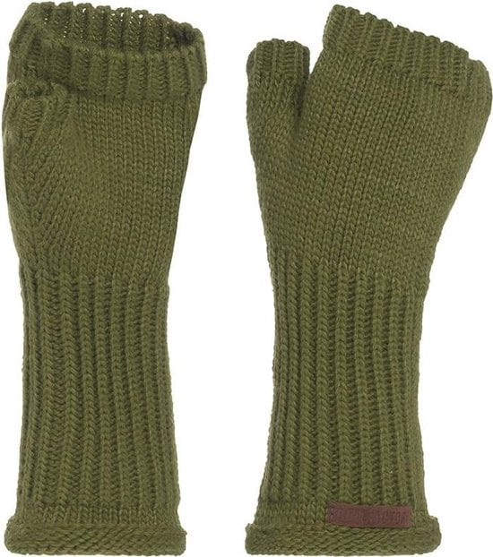 Knit Factory Cleo Handschoenen – Mosgroen – One Size